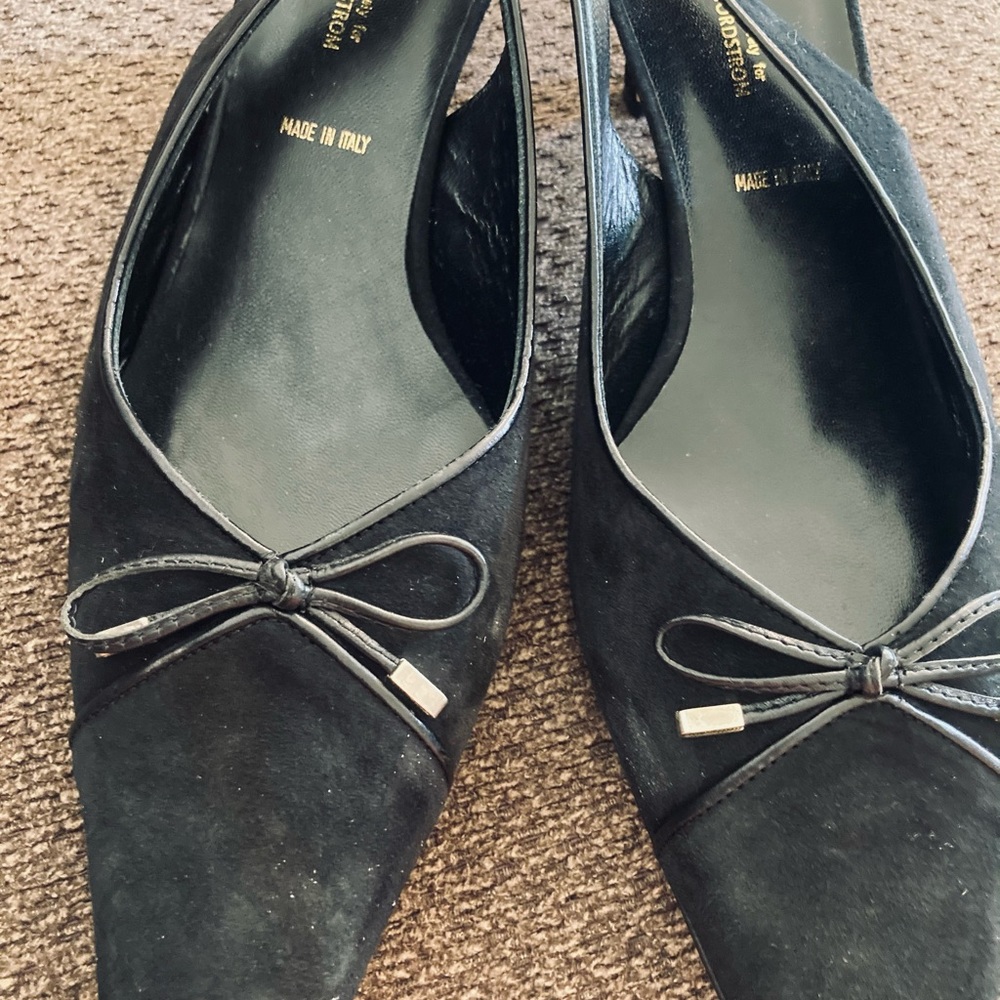 Amalfi Suede Italian Kitten Heels - Gem